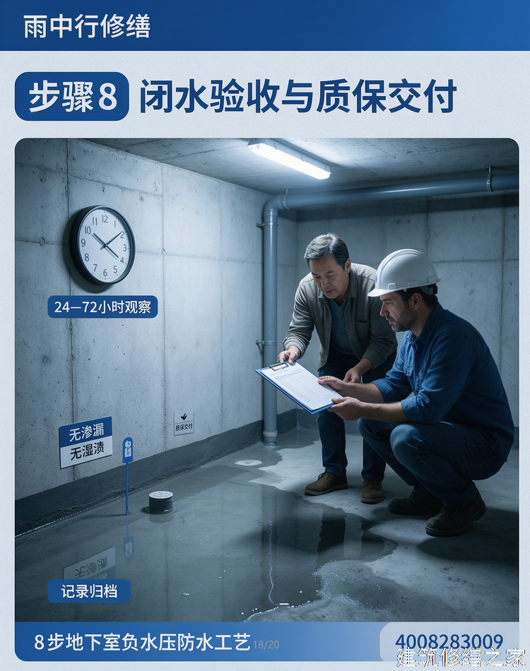2026/9肇庆广宁县管廊堵漏注意事项